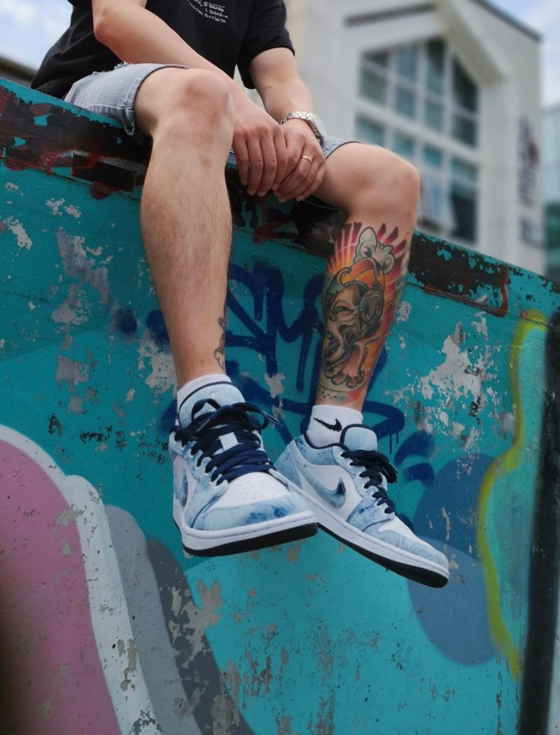 LW - AJ1 washed denim denim - Image 3