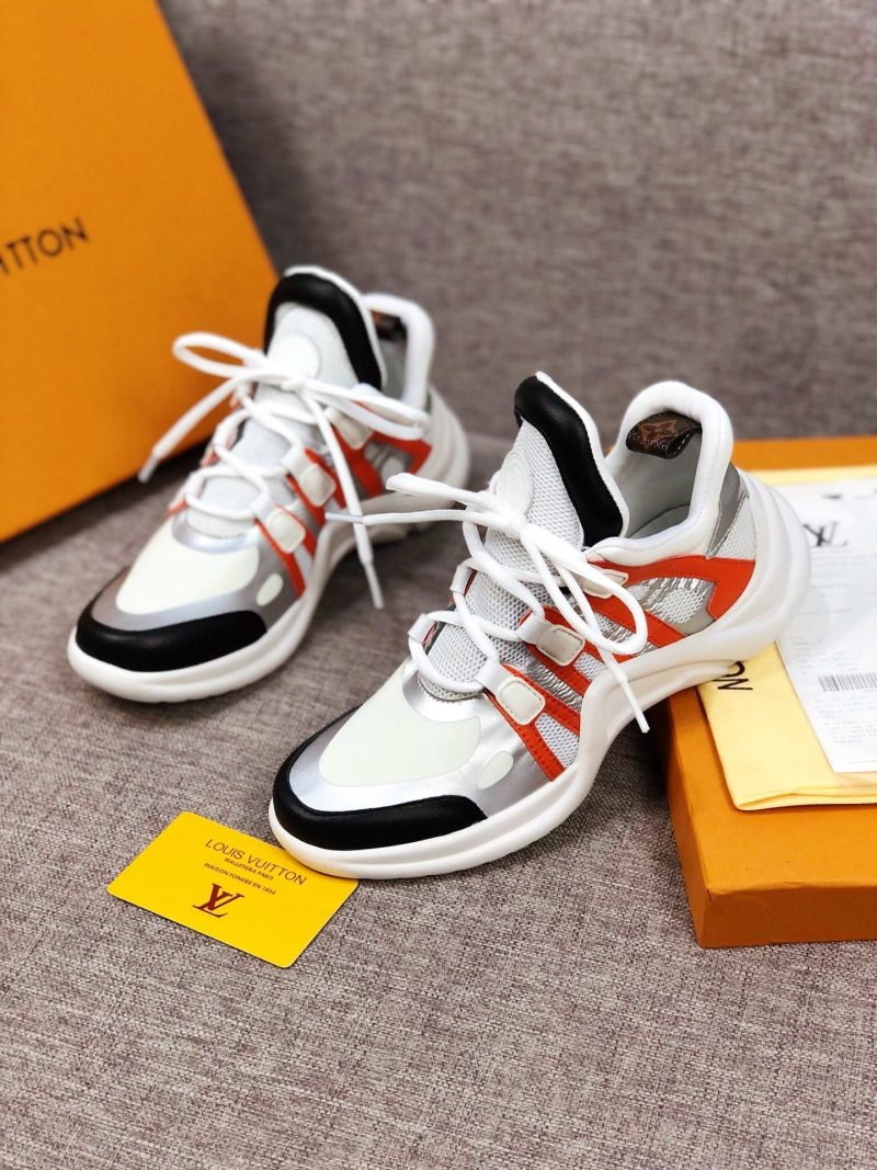 LW - LUV Archlight White Black Orange Sneaker - Image 3