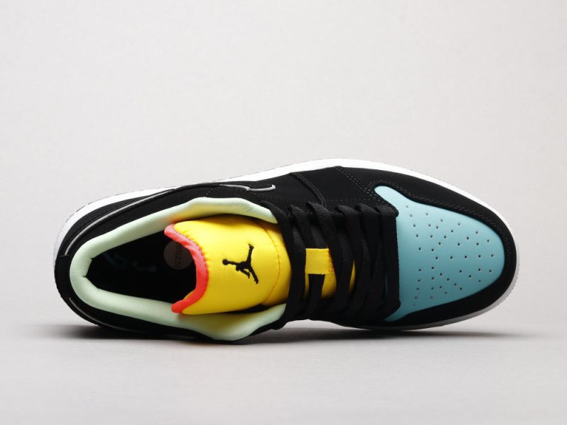 LW - AJ1 Black, blue and yellow stitching - Image 3