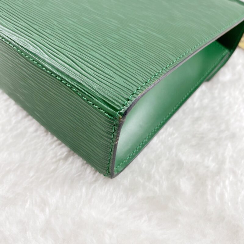 Louis Vuitton Green Leather Marlesherbes Bag AWE - Image 9