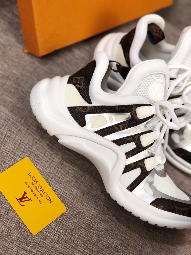 LW - LUV Archlight White Brown Sneaker - Image 2