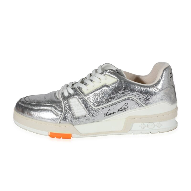 Louis Vuitton -  Louis Vuitton Trainer 'Silver' (8 UK) AWE - Image 5