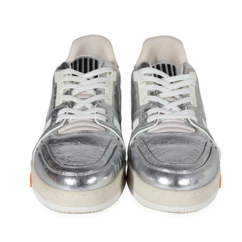 Louis Vuitton -  Louis Vuitton Trainer 'Silver' (8 UK) AWE - Image 2
