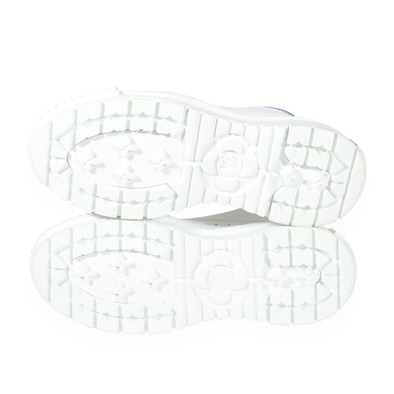Louis Vuitton Squad Sneaker Boot 'White Blue' AWE - Image 3