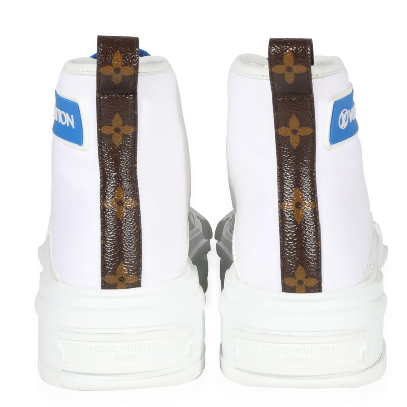 Louis Vuitton Squad Sneaker Boot 'White Blue' AWE - Image 2
