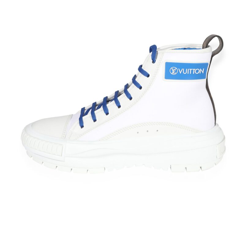 Louis Vuitton Squad Sneaker Boot 'White Blue' AWE - Image 4
