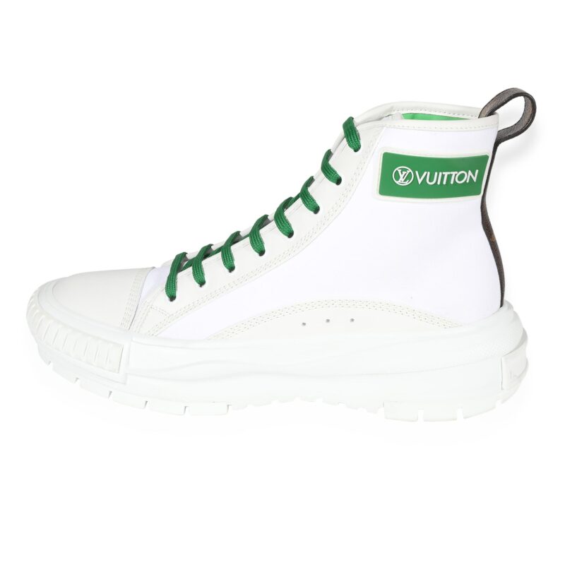 Louis Vuitton Squad Sneaker Boot 'White Green' AWE - Image 5