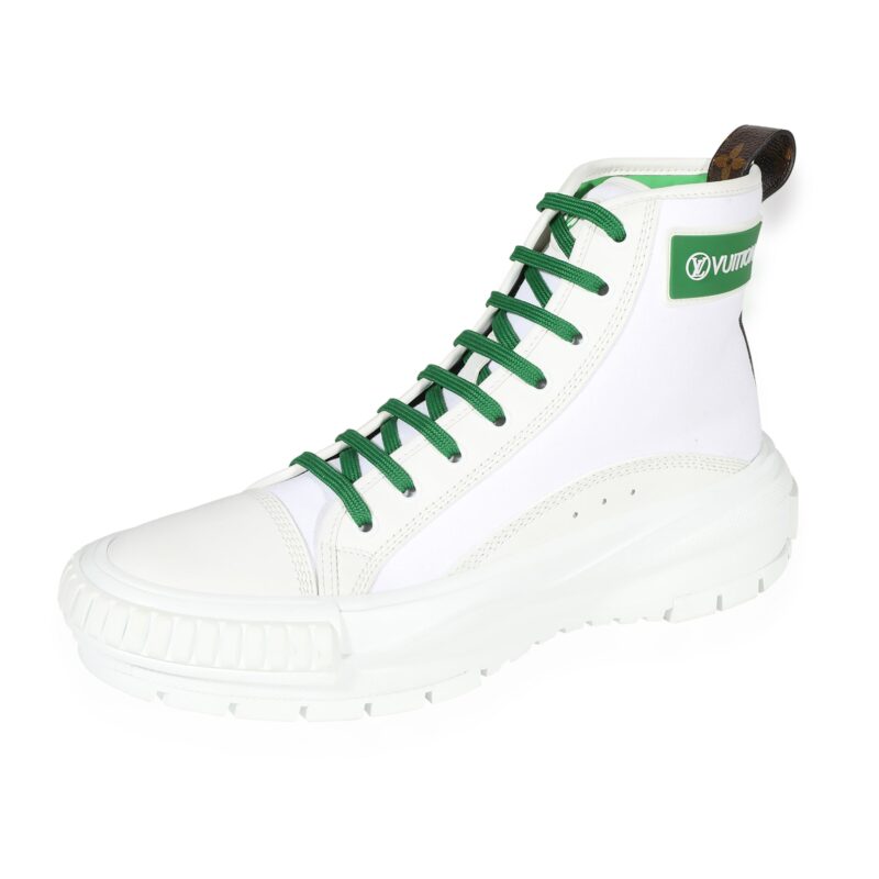 Louis Vuitton Squad Sneaker Boot 'White Green' AWE