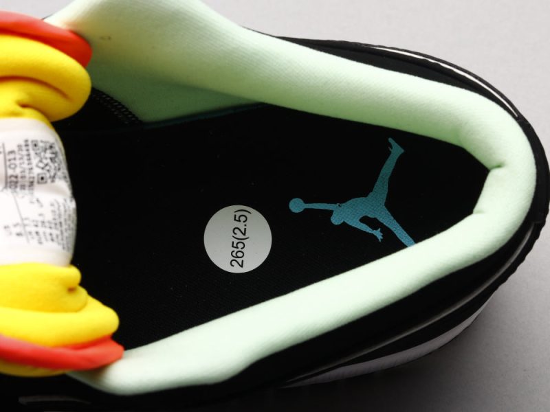 LW - AJ1 Black, blue and yellow stitching - Image 8