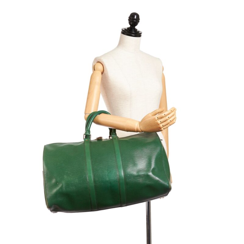Louis Vuitton Keepall 50 Green Epi AWE - Image 5