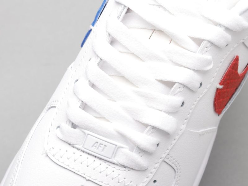 LW - AF1 White red blue snake pattern - Image 6
