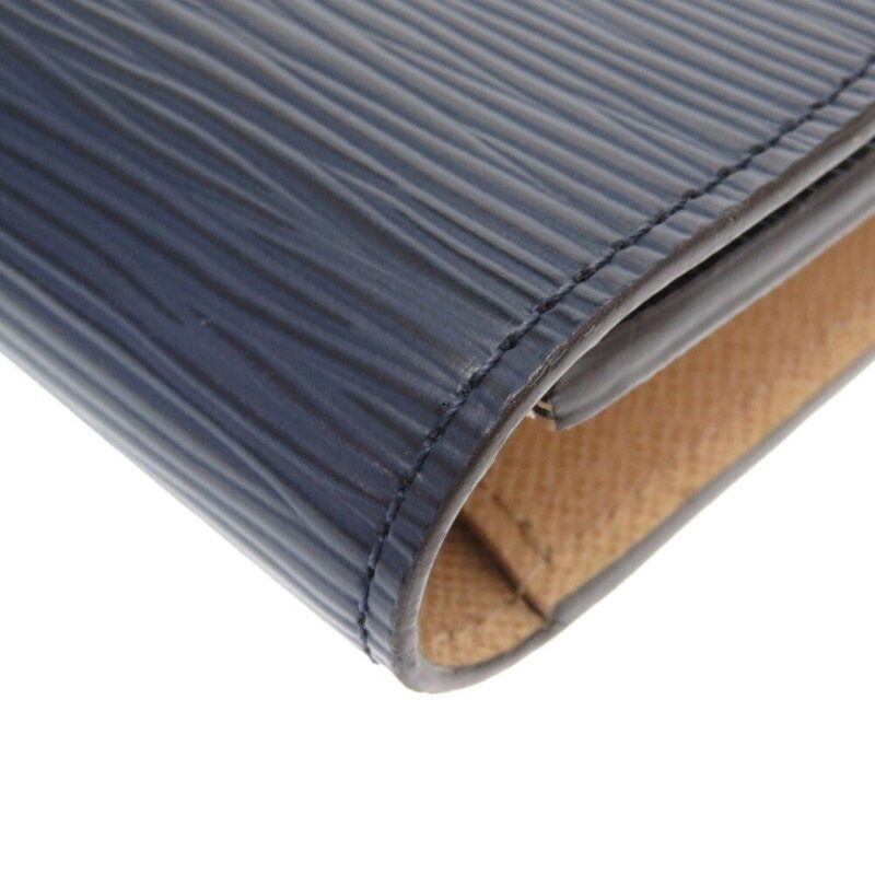 Louis Vuitton Epi Portefeuille Emily M60854 Leather Andigo Blue Long Wallet AWE - Image 6