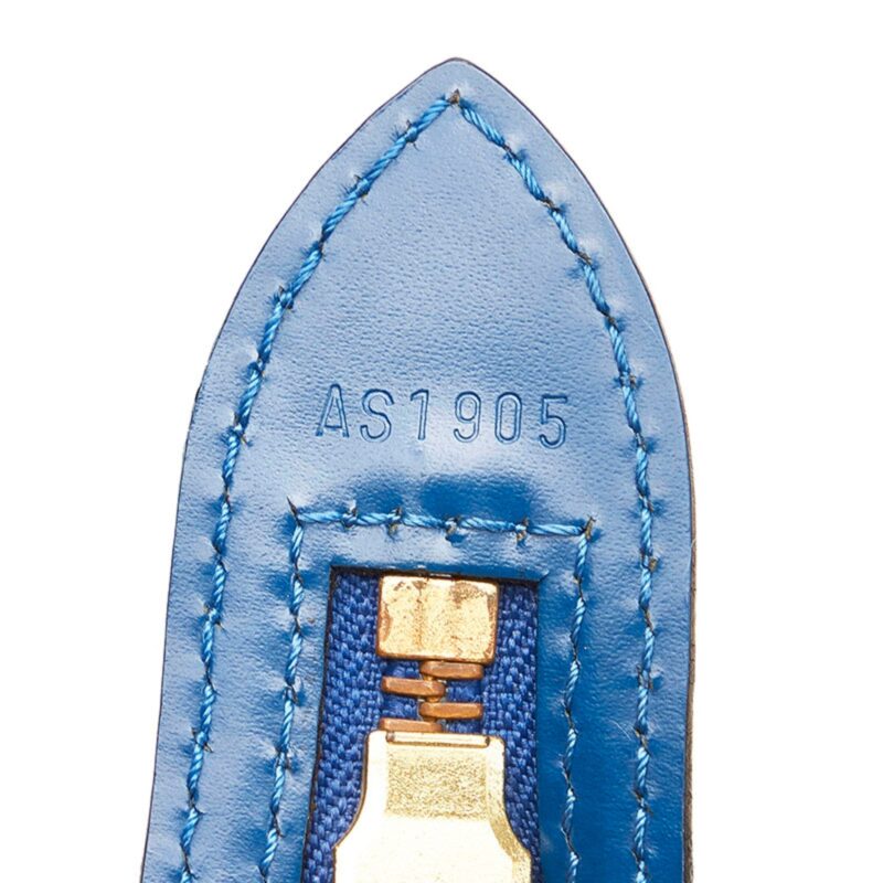 Louis Vuitton Epi Saint-Jacques Handbag Tote Bag M52265 Toledo Blue Leather Women's LOUIS VUITTON AWE - Image 9