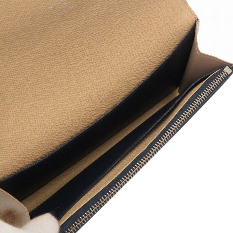Louis Vuitton Epi Portefeuille Emily M60854 Leather Andigo Blue Long Wallet AWE - Image 3