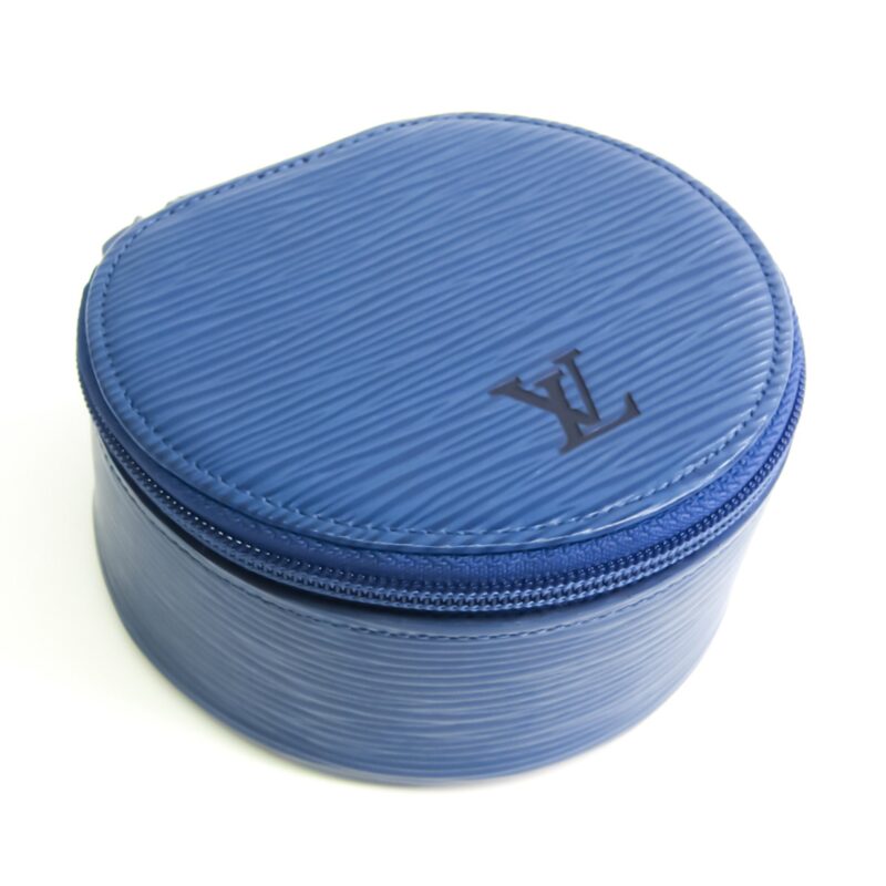 Louis Vuitton Epi Ecrin Bijoux 10 M48215 Jewelry Case Toledo Blue Epi Leather AWE