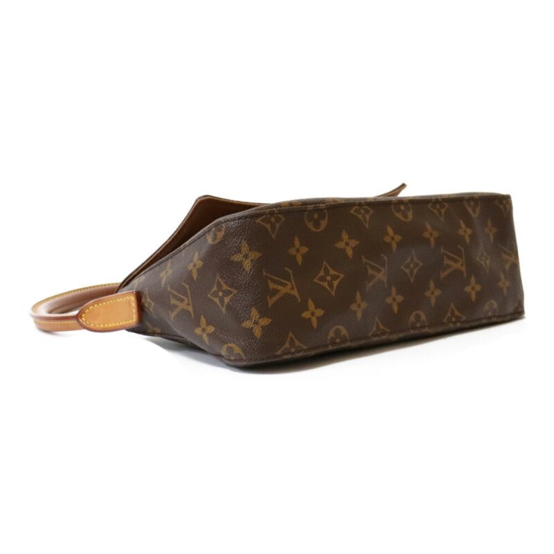 Louis Vuitton Handbag Monogram Mini Looping Brown Women's Leather AWE - Image 6