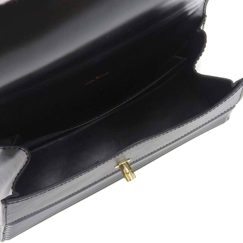 Louis Vuitton Epi Tilsit Vintage Handbag Noir Black M52482 AWE - Image 3
