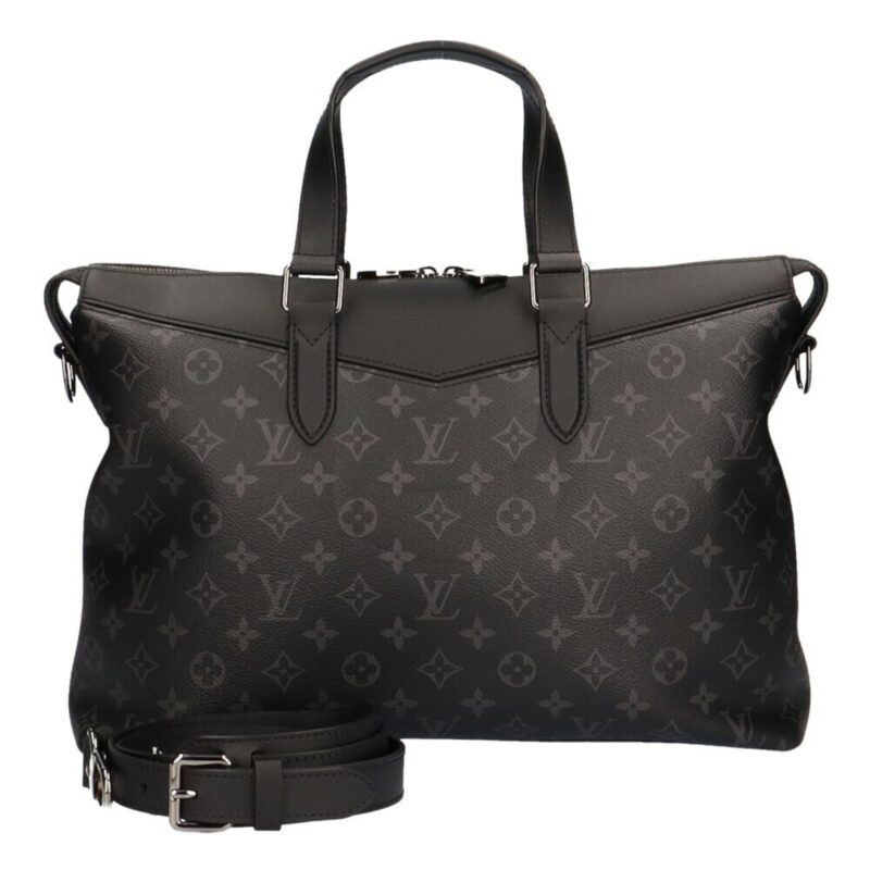 Louis Vuitton Explorer Eclipse Shoulder Bag Monogram Canvas Black Unisex AWE