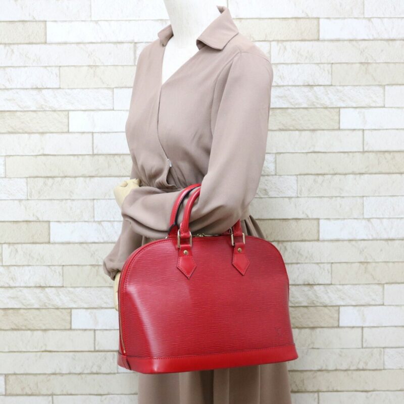 Louis Vuitton Handbag Epi Arma M52147 Red Castilean Ladies Leather AWE - Image 2