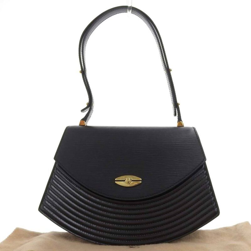 Louis Vuitton Epi Tilsit Vintage Handbag Noir Black M52482 AWE