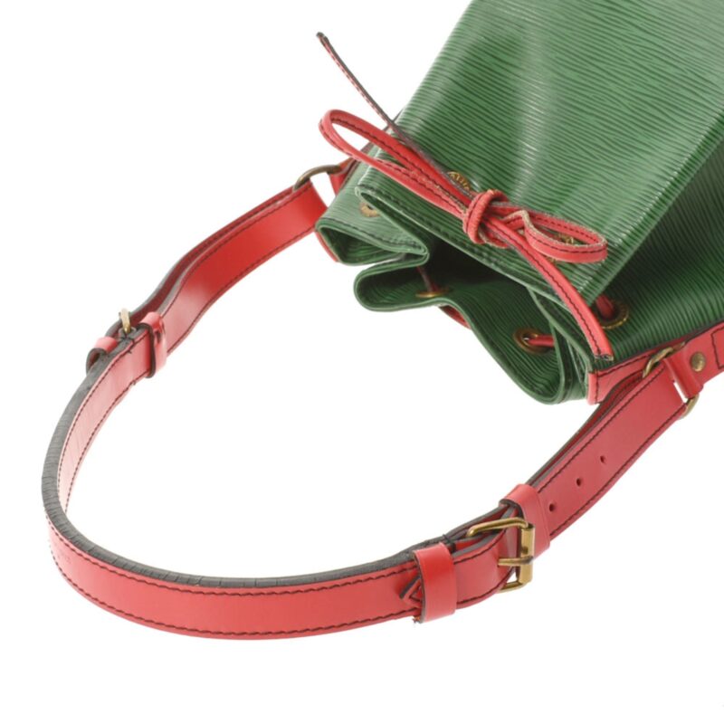 LOUIS VUITTON Epi Petit Noe Bicolor Green / Red M44147 Women's Leather Shoulder Bag AWE - Image 3