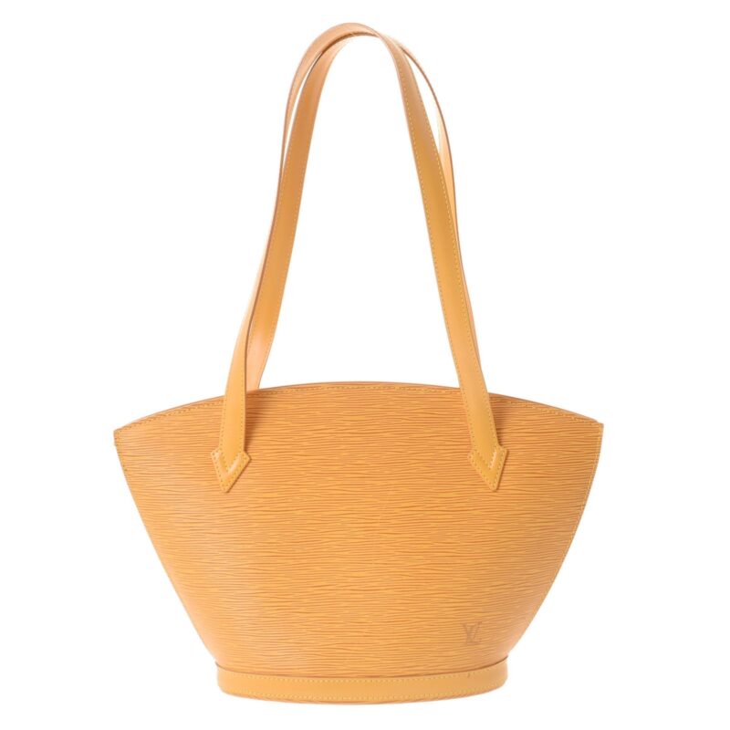 LOUIS VUITTON Epi San Jack Poignier Long Yellow M52339 Ladies Leather Shoulder Bag AWE