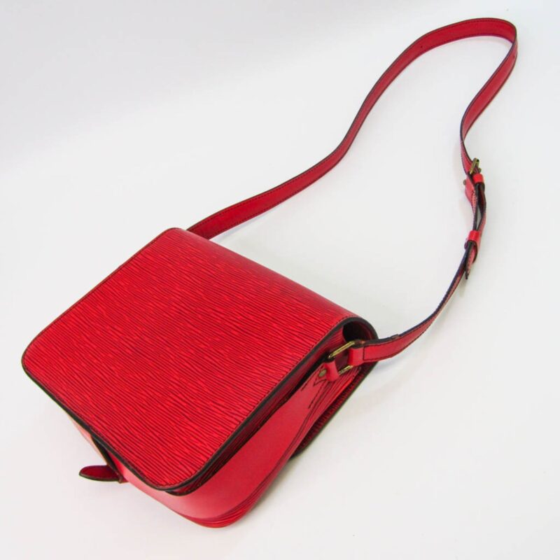 Louis Vuitton Epi Cartouchiere M52247 Women's Shoulder Bag Castilian Red AWE - Image 2