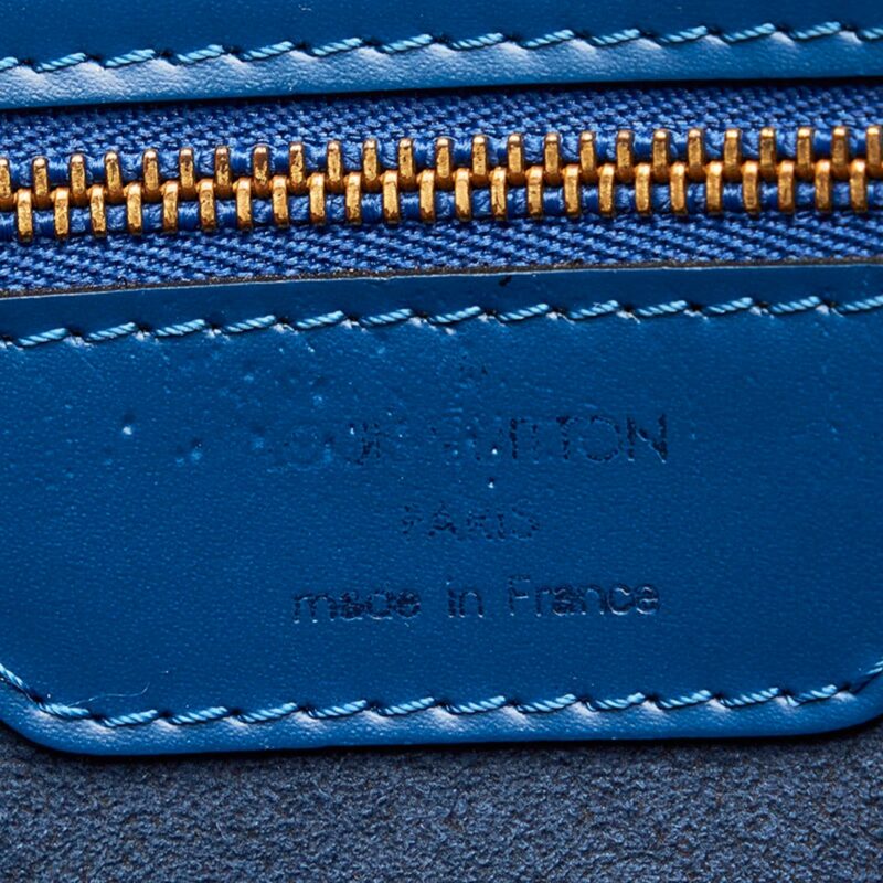 Louis Vuitton Epi Saint-Jacques Handbag Tote Bag M52265 Toledo Blue Leather Women's LOUIS VUITTON AWE - Image 8