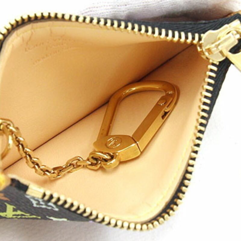 Louis Vuitton Coin Case Pochette Cremonogram Multicolor M92654 Noir Ladies Purse Key LOUISVUITTON AWE - Image 3