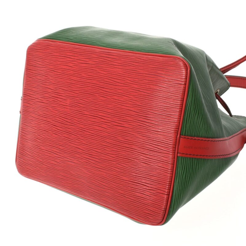 LOUIS VUITTON Epi Petit Noe Bicolor Green / Red M44147 Women's Leather Shoulder Bag AWE - Image 5