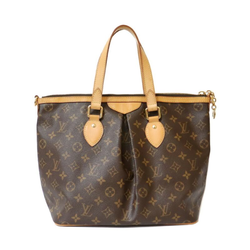 Louis Vuitton Handbag Monogram 2way Palermo PM M40145 Brown Women's Canvas AWE - Image 4