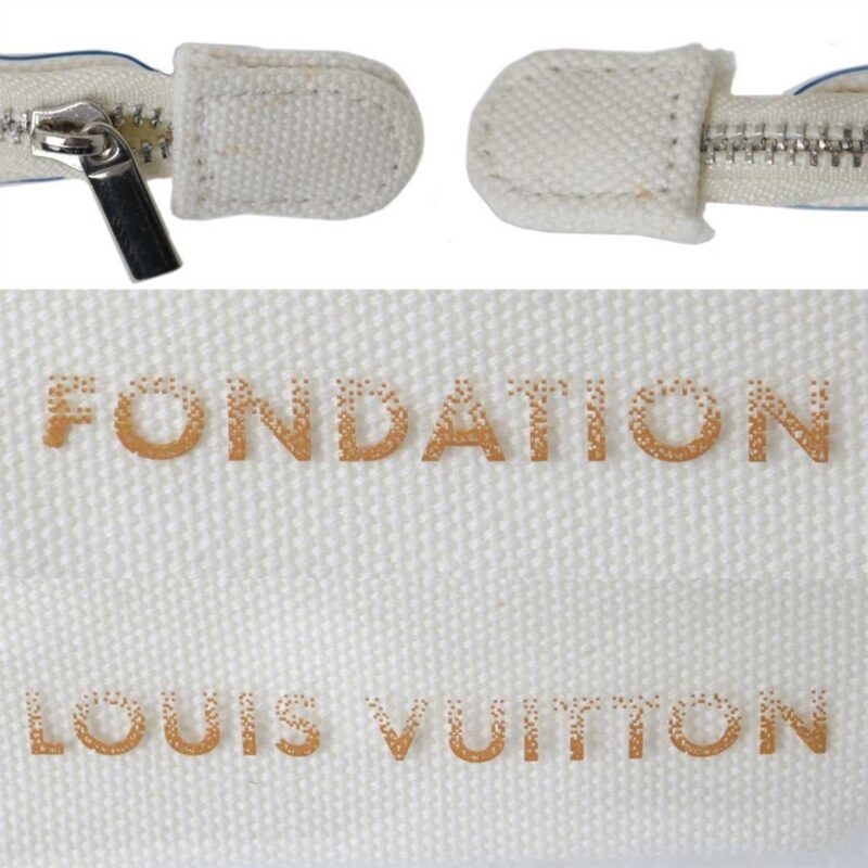 Louis Vuitton Foundation Museum Limited Edition Pouch White AWE - Image 5