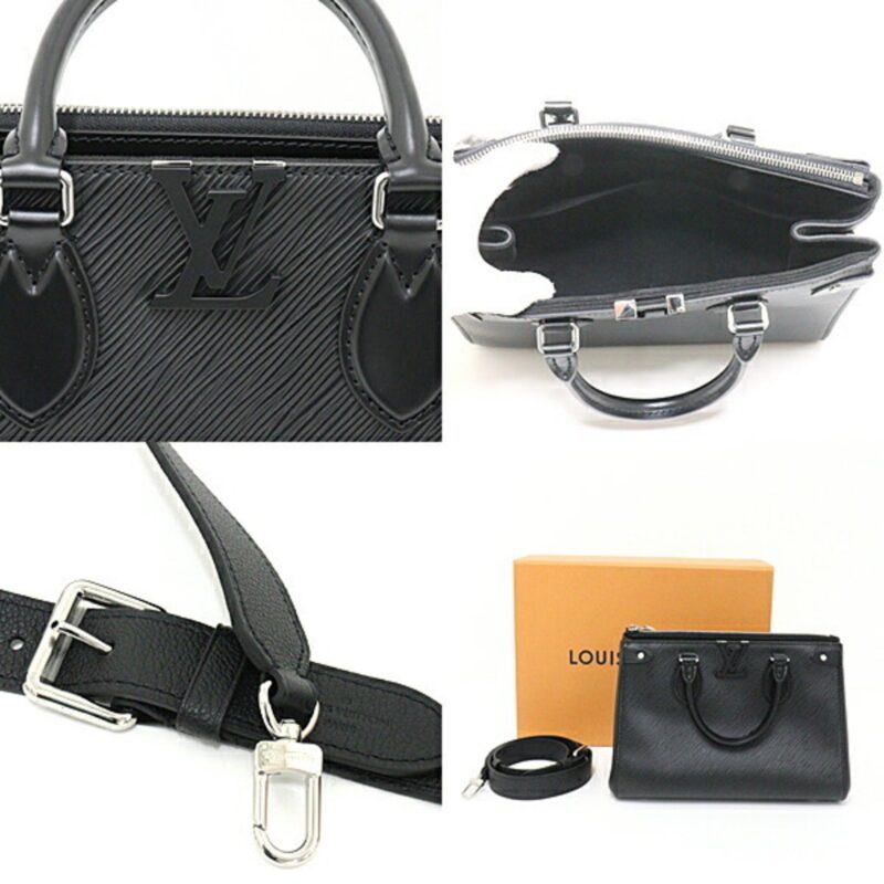 Louis Vuitton Grenelle Tote PM Epi Leather Black M57680 Shoulder Bag Handbag AWE - Image 3