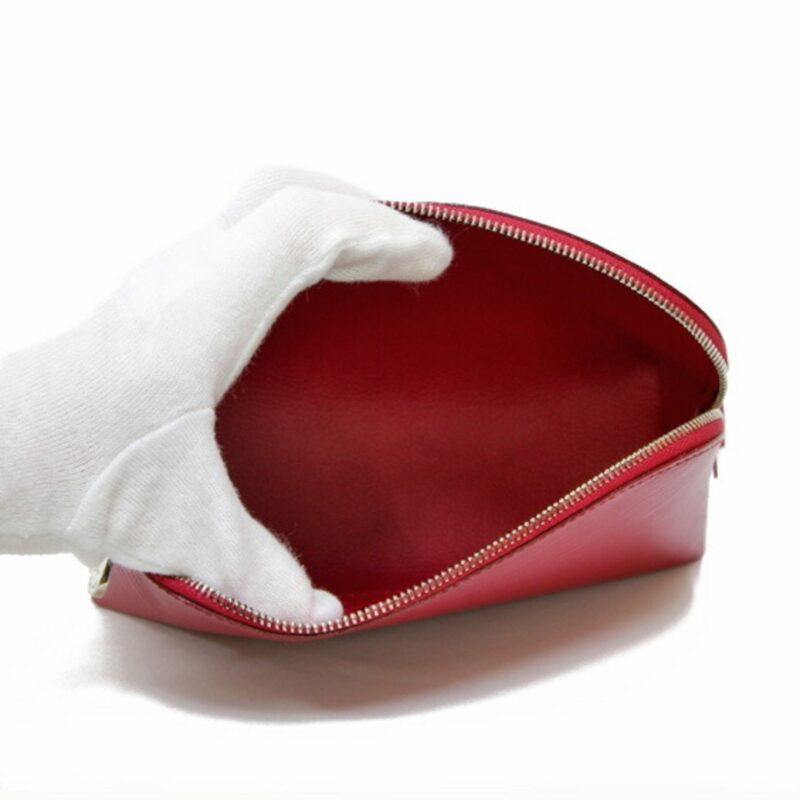 LOUIS VUITTON Epi Pochette Tick Leather Fuchsia Engine Makeup Pouch Louis Vuitton Women's Men's AWE - Image 5