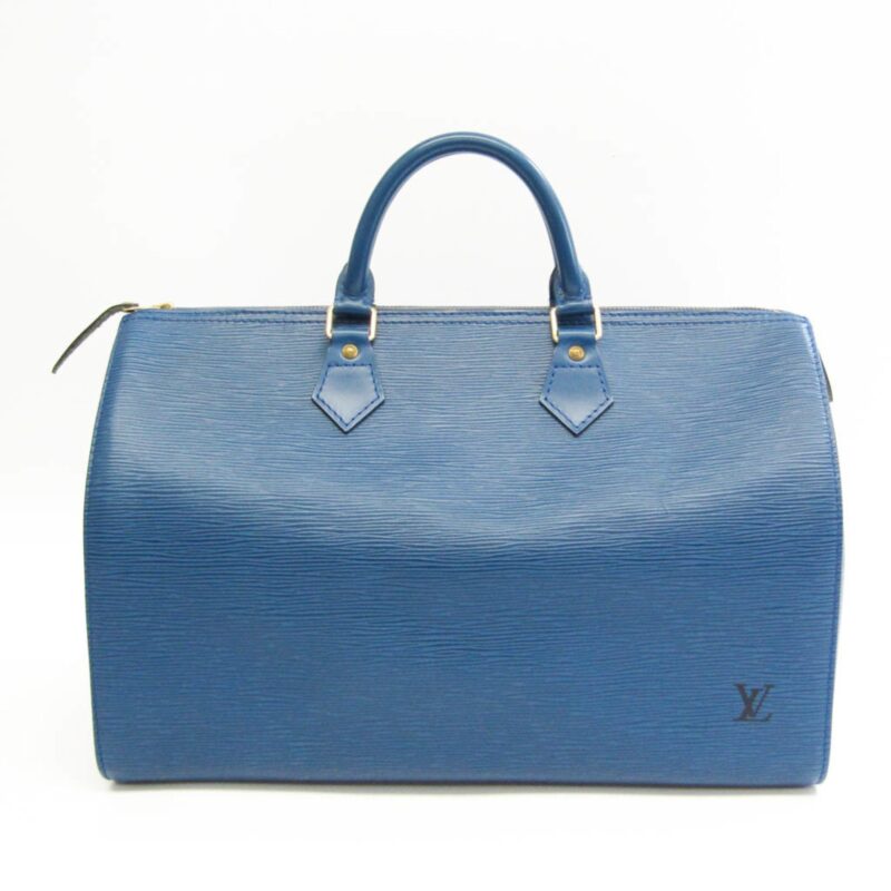 Louis Vuitton Epi Speedy 35 M42995 Unisex Handbag Toledo Blue AWE