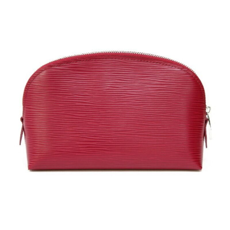 LOUIS VUITTON Epi Pochette Tick Leather Fuchsia Engine Makeup Pouch Louis Vuitton Women's Men's AWE