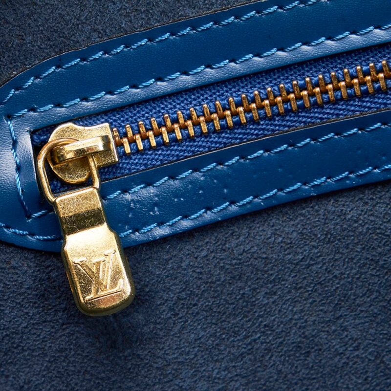Louis Vuitton Epi Saint-Jacques Handbag Tote Bag M52265 Toledo Blue Leather Women's LOUIS VUITTON AWE - Image 7
