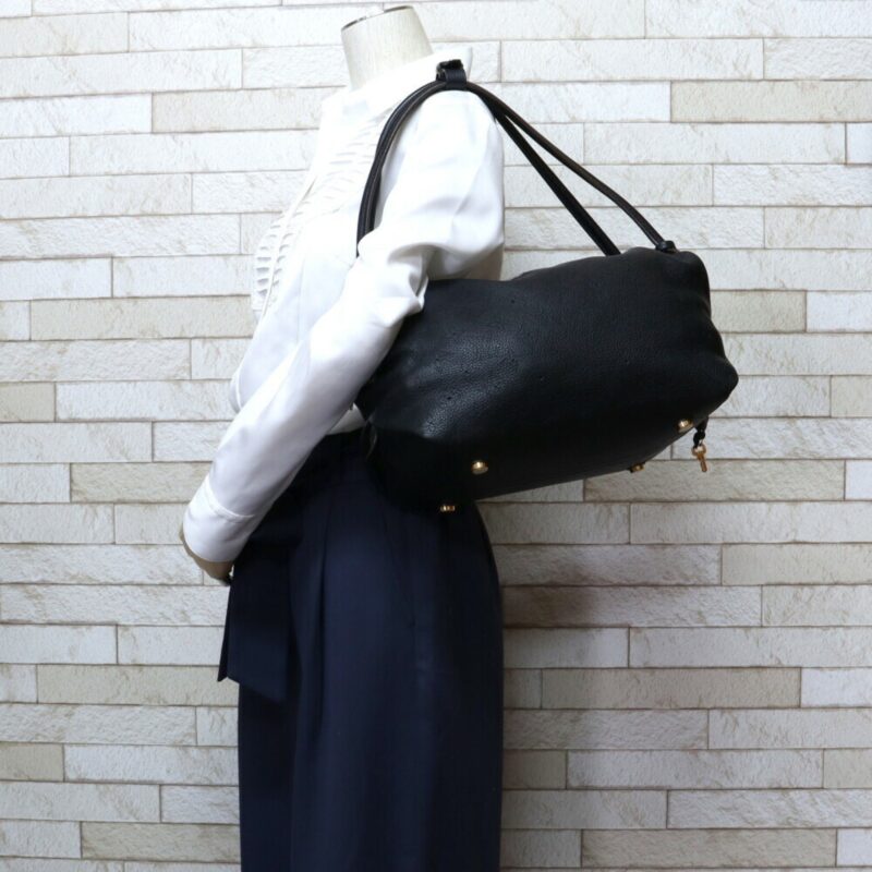 Louis Vuitton Galatea PM Mahina Shoulder Bag Noir Ladies AWE - Image 2