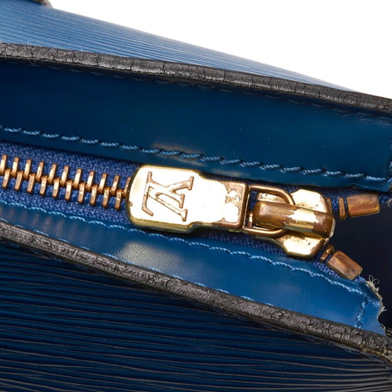 Louis Vuitton Epi Saint-Jacques Handbag Tote Bag M52265 Toledo Blue Leather Women's LOUIS VUITTON AWE - Image 5