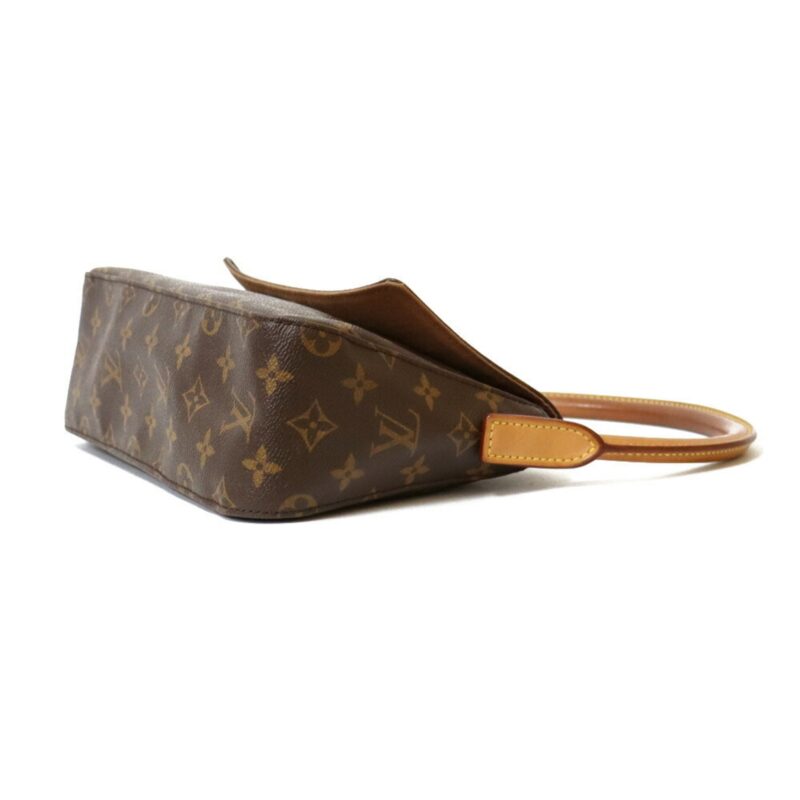 Louis Vuitton Handbag Monogram Mini Looping Brown Women's Leather AWE - Image 7