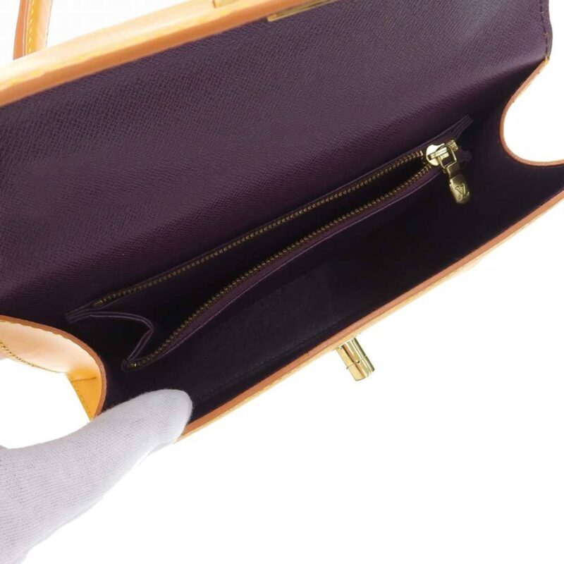 Louis Vuitton Epi Malesherbe Handbag Yellow M52379 AWE - Image 3