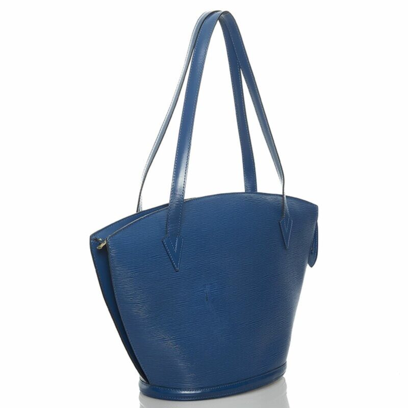 Louis Vuitton Epi Saint-Jacques Handbag Tote Bag M52265 Toledo Blue Leather Women's LOUIS VUITTON AWE - Image 2