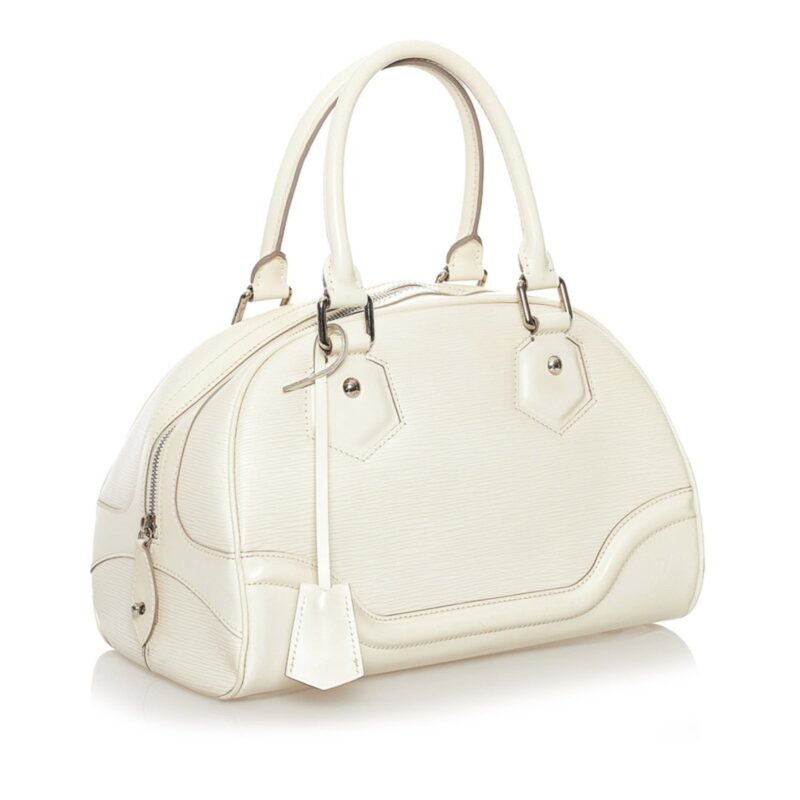 Louis Vuitton Epi Montaigne PM Handbag M5932J White Leather Ladies LOUIS VUITTON AWE - Image 2