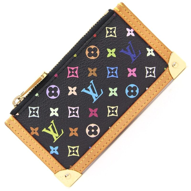 Louis Vuitton Coin Case Pochette Cremonogram Multicolor M92654 Noir Ladies Purse Key LOUISVUITTON AWE