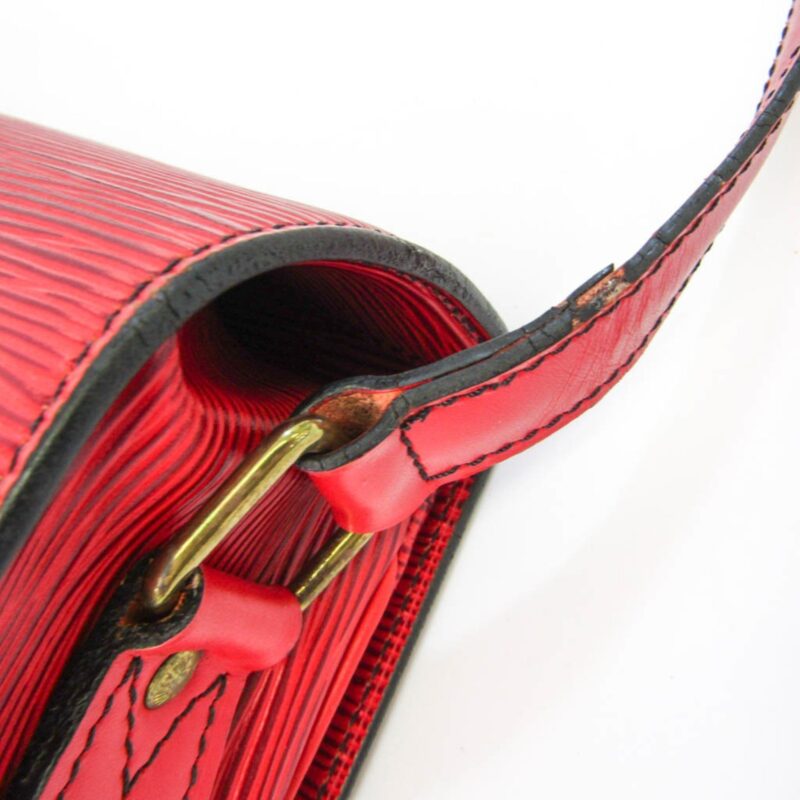 Louis Vuitton Epi Cartouchiere M52247 Women's Shoulder Bag Castilian Red AWE - Image 4