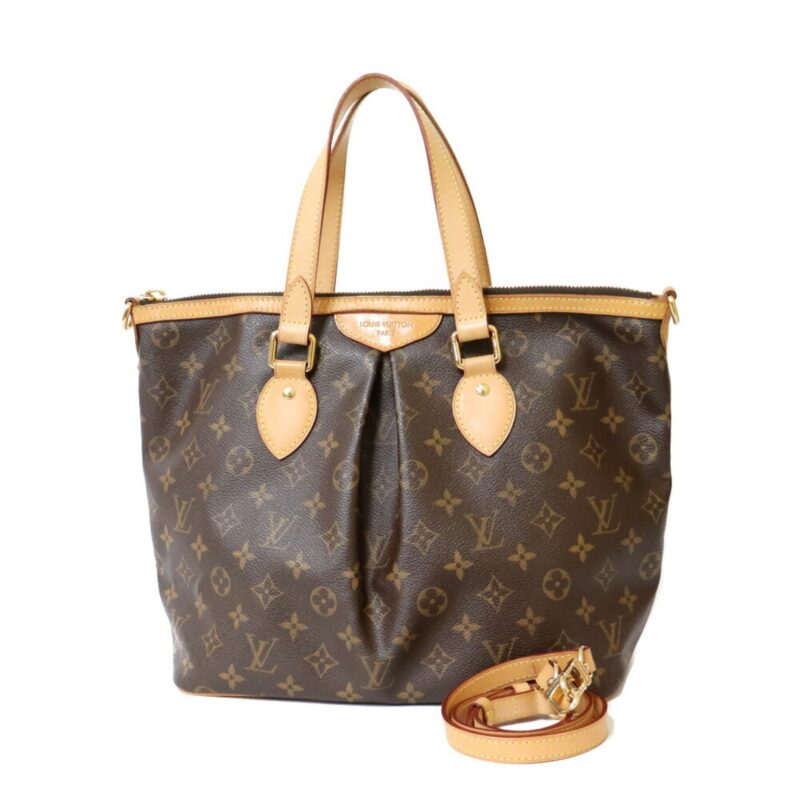 Louis Vuitton Handbag Monogram 2way Palermo PM M40145 Brown Women's Canvas AWE