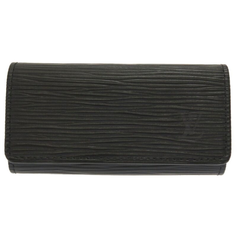 Louis Vuitton Epi Multicle 4 Black M63822 Row Key Case AWE