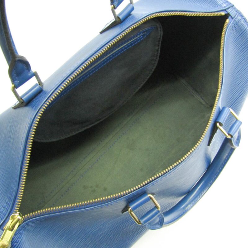 Louis Vuitton Epi Speedy 35 M42995 Unisex Handbag Toledo Blue AWE - Image 3