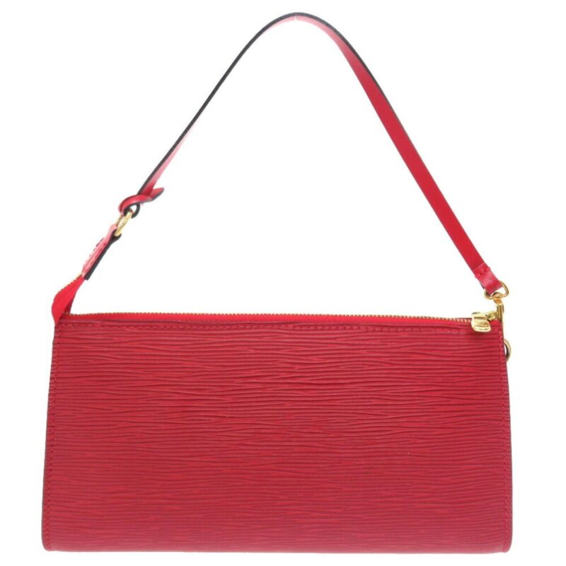 Louis Vuitton Epi Pochette Accessory Red M52947 Handbag 0193 LOUIS VUITTON AWE