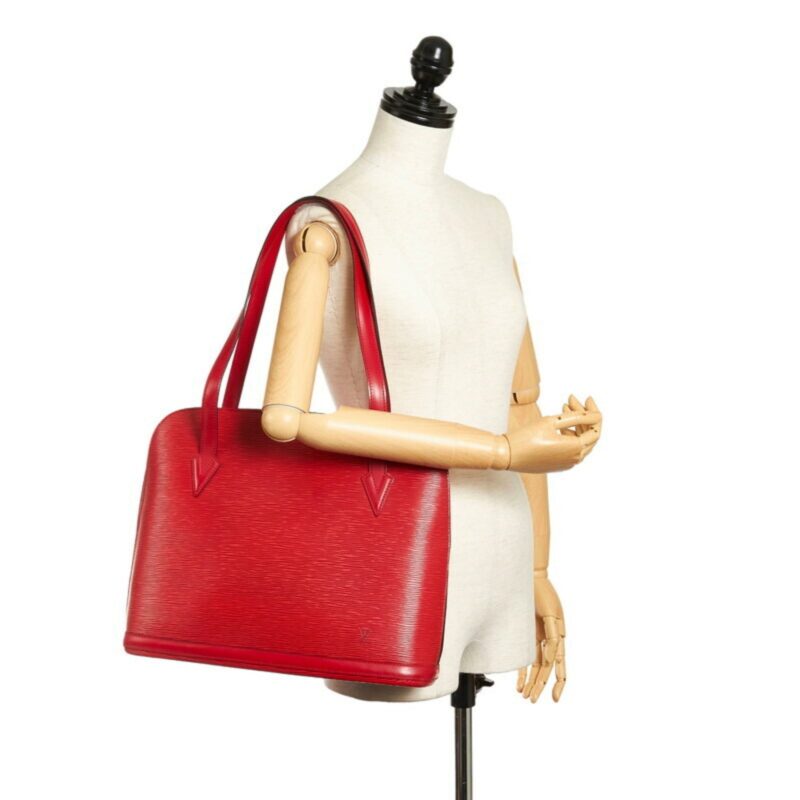 Louis Vuitton Epi Lussac Shoulder Bag M52287 Castilian Red Leather Ladies LOUIS VUITTON AWE - Image 9